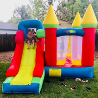 Château gonflable YARD pour enfants, intérieur/extérieur, avec souffleur, capacité 4 personnes, 400 lbs, portable