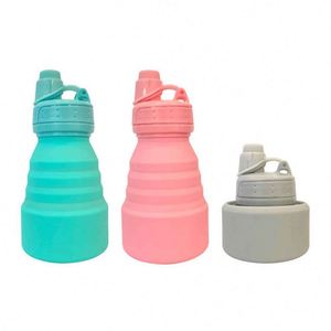 Botella de Agua Deportiva Plegable con Tapa Abatible de Silicona de Grado Alimenticio - Product Image 2
