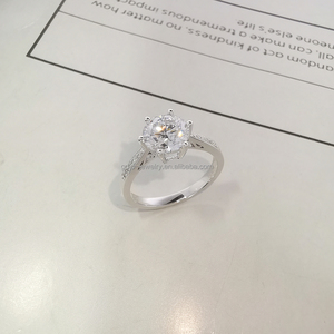 Anillo de compromiso perfeccionado Anillo de oro blanco de 18 quilates con diamante cultivado en laboratorio, el símbolo definitivo del amor moderno - Product Image 4