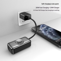 Nouvelle batterie externe magnétique sans fil 3-en-1 en plastique à charge rapide 20W avec ports Type-C pour la charge de plusieurs appareils et de montres connectées