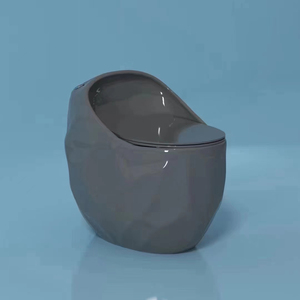Inodoro de Cerámica de Una Pieza con Diseño Único en Forma de Huevo, Nuevo Sanitario de Baño 2023, Sifón Redondo en Forma de S - Product Image 4