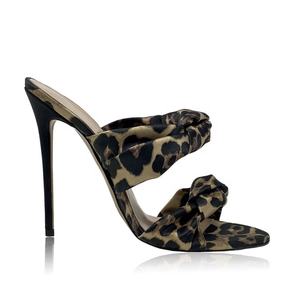 2024 estate tendenza moda lusso Mules sandalo in raso <span class=keywords><strong>con</strong></span> Glitter tacco a matita per le calzature da donna - Product Image 3