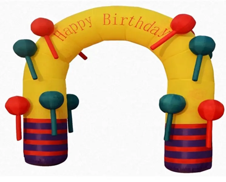 Cheapest price oxford material kids inflatable birthday arch christmas inflatable arch