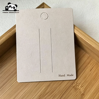 Carte en papier personnalisée pour bijoux, porte-cartes à bijoux, cartes de présentation de bijoux avec logo personnalisé, étiquettes pour bijoux