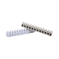 BELEKS 960-12 Bornier à vis à barrière fixe 12 pôles 450V 24A Connecteur électrique à connexion rapide Pince en acier Boîtier en PP