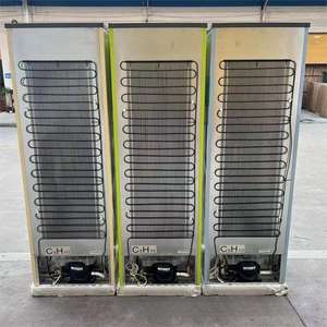 Réfrigérateur Américain Rétro Grande Capacité 212L 300L, <span class=keywords><strong>Rouge</strong></span> Jaune Orange Bleu Vert, Double Porte, Congélateur Bas - Product Image 5