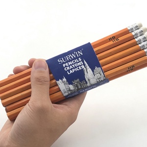 Crayon HB en bois jaune en gros avec gomme intégrée, qualité supérieure, 7 pouces, personnalisable avec logo pour étudiants - Product Image 6