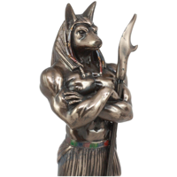 Décoration extérieure grand bronze dieu égyptien Anubis statues en laiton sculpture à vendre