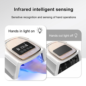 Neuheit Kabellose Wiederaufladbare <span class=keywords><strong>UV</strong></span>-LED-Nagellampe Drahtloser 120W Nageltrockner mit Diamant-LCD-Display für Gelnagellack - Product Image 5