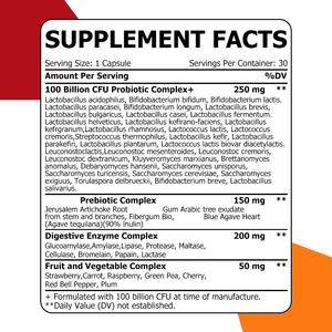 Capsules de probiotiques OEM ODM pour femmes adultes, complexe prébiotique, enzyme digestive, aide à soutenir la flore intestinale - Product Image 2