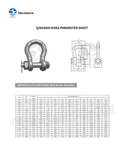 Giá tốt nhất Bow còng Harp sluiting 20rhcr112 en13889 an toàn Bolt Neo xiềng xích Lyre Shape còng - Product Image 6