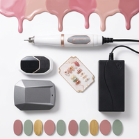 Ponceuse à ongles électrique sans fil silencieuse avec pédale, pour le nail art, le retrait de gel et la sculpture sur jade et ambre, double usage