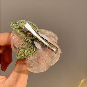 Trendy Cute Hair Scrunchies Primavera Verano Cuerda para el cabello para niñas Moda Mujer <span class=keywords><strong>Pink</strong></span> Rose Accesorios para el cabello - Product Image 6