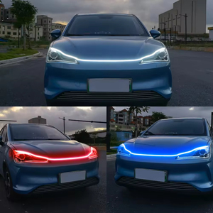 12V LED quét bắt đầu mui xe Đèn trang trí phổ xe ban ngày Chạy ánh sáng DRL năng động tự động điều chỉnh dải đèn pha - Product Image 6