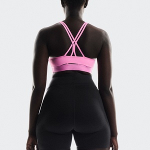 Soutien-gorge de sport transparent à fines bretelles, fermeture éclair frontale, personnalisable et abordable, idéal pour la natation et l'entraînement - Product Image 3