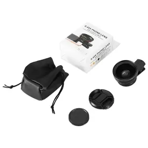 2 In 1 Clip-On Lens Kit 0.45x Super Groothoek 15x Macro Lens Mobiele Telefoon Cameralenzen Voor Mobiele Telefoon