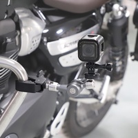 Support de caméra sport portable flexible en alliage d'aluminium CNC de haute qualité Meichen pour moto, voyage et sports d'action