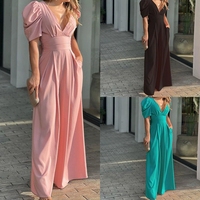 Pantalones de una Pieza para Mujer, Estilo Veraniego Ecológico, Comercio Electrónico Transfronterizo, Tejido de Fibra de Bambú hasta la Rodilla