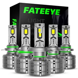 Fateeye precio de fábrica 200W araña Led faro Auto bombilla 360 H7 H4 9004 9007 coche LED faro