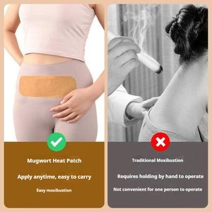 Patch de Moxibustion Auto-Chauffant à l'Armoise, Compresse Chaude Utérine pour Soulager le Froid Abdominal, Réchauffeurs Corporels Jetables - Product Image 4