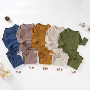 ชุดเสื้อผ้าเด็กอ่อนแขนยาวผ้าฝ้ายออร์แกนิคสำหรับฤดูใบไม้ร่วง ชุดนอนเด็กอ่อน - Product Image 3