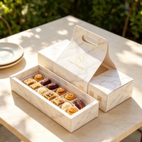 Nouvelle conception de boîte à emporter pour boulangerie arabe avec poignée, 2mm, pour pain pita, galette de lentilles, Bibe Shata, Khobz El Labyad, pain aux dattes, boîte à pâtisserie en bande