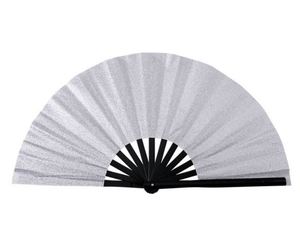 <b>Large</b> 13 Inch Bamboo Wood Folding Portable Sublimation White Hand <b>Fans</b> Party Decoration Pattern for Halloween Souvenirs - Product Image 2