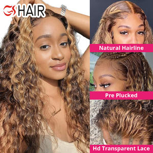 GS-pelucas resaltadas de cabello virgen para mujeres negras, pelo liso resaltado con densidad de 150% y 180%, color rubio miel, novedad - Product Image 6