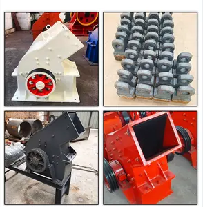 Easy To Operate Mini Hammer Crusher Concrete Stone Crushing Equipment Mobile Hammer Crusher With Conveyor