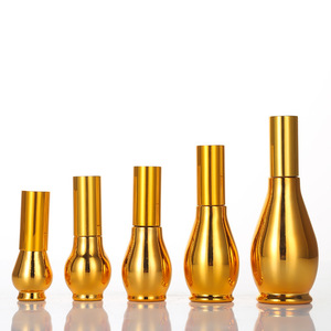 Botella <span class=keywords><strong>de</strong></span> Vidrio <span class=keywords><strong>de</strong></span> Lujo con Recubrimiento Electrolítico Dorado <span class=keywords><strong>de</strong></span> 5ml 10ml 15ml 20ml 30ml 50ml 100ml para Cosméticos, Aceites Esenciales y Perfumes con Tapa - Product Image 4