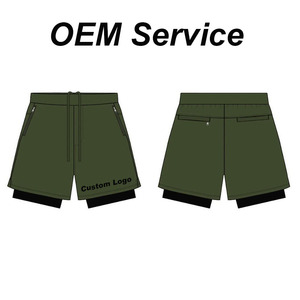 Pantalones Cortos de Running de Montaña Personalizados OEM, Pantalones Cortos de Carreras de Maratón para Exteriores, Transpirables, Anti-sudor, <span class=keywords><strong>2</strong></span> <span class=keywords><strong>en</strong></span> <span class=keywords><strong>1</strong></span>, Antideslizantes - Product Image 2