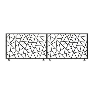 Panel de Cerca de WPC Postmoderno de Aluminio Personalizado, Resistente a los Rayos UV, al Viento y al Fuego, con Diseño 3D Natural para Patios de Villas - Product Image 1