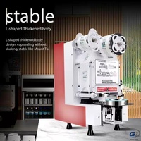 Machine de scellage automatique électrique commerciale pour gobelets à jus de 90-95 mm, pour sceller les films de boissons, scelleuse de gobelets en mousse