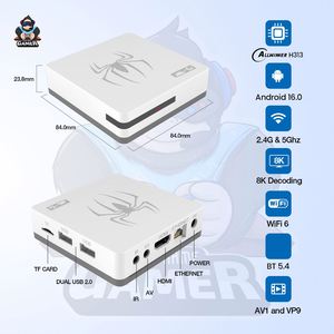 Boîtier <span class=keywords><strong>TV</strong></span> <span class=keywords><strong>Android</strong></span> Tk Explosions G7 Dual System 4K HD avec télécommande vocale sans fil double manette 2 Go 64 Go - Product Image 2