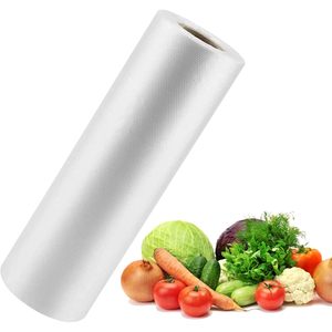 Produce Bags <b>Roll</b> 12x16 Clear Plastic Food Storage For Vegetables <b>Fruits</b> Bread Refrigerator - Product Image 1