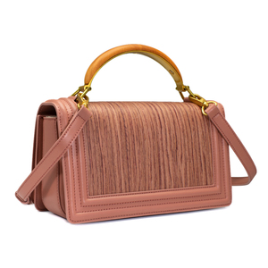 Bolsos <span class=keywords><strong>de</strong></span> diseñador <span class=keywords><strong>de</strong></span> mujer <span class=keywords><strong>de</strong></span> piel auténtica hechos a mano personalizados al <span class=keywords><strong>por</strong></span> <span class=keywords><strong>mayor</strong></span> con cierre giratorio <span class=keywords><strong>de</strong></span> corcho <span class=keywords><strong>de</strong></span> cerezo mango <span class=keywords><strong>de</strong></span> <span class=keywords><strong>madera</strong></span> maciza - Product Image 4
