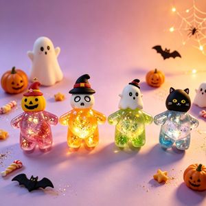 Nueva Caja Sorpresa de Squishies de Personajes de Halloween, Juguete Blando de Gato Fantasma y Calabaza Relleno de Purpurina, Juguete Antiestrés Decorativo para Niños - Product Image 3