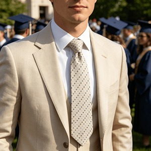 Potente Proveedor con Stock Disponible: Corbata de Hombre 2026 de Poliéster 100% de Secado Rápido con Estampado Digital de Puntos, Varios Colores - Product Image 4