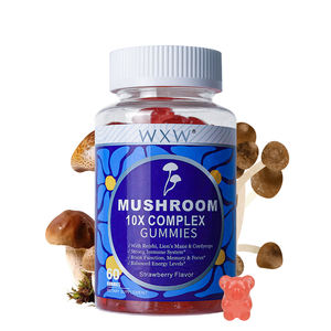 Gran oferta de gomitas de setas con sabor a fresa súper deliciosas con Reishi, melena de León y Cordyceps, niveles de energía equilibrados - Product Image 1