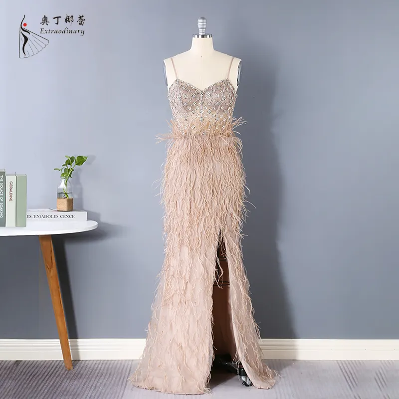 luxury top quality wedding evening dress for girls for women formal gowns sleeveless 1920s party dress