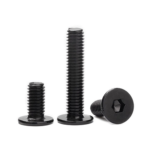Viti a brugola a testa piatta ultra sottile M2 M2.5 M3 M4 M5 M6 M8 M10 M12 in acciaio inossidabile 304 nero - Product Image 4