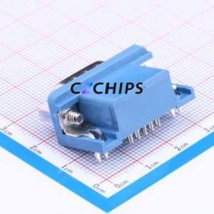 DR-15P D-Sub/VGA Connector Bent Lead Through Hole Connector High Density D-Sub Male 15P Right Angle Insert - Product Image 2