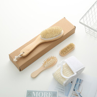 Promotion en gros : Coffret cadeau de bain 4 pièces avec brosse corporelle en forme de cuisse de poulet, éponge de dos et brosse à ongles