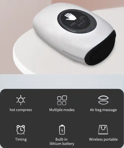LCD Display Chargeable Electric air Compression Heating Kneading Acupoint Shiatsu Finger Hand Wrist <b>Massager</b> <b>Tool</b> - Product Image 6