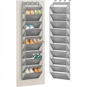 Large Capacity Dustproof Oxford Fabric 10-Tier Over Door <b>Shoe</b> Organizer for Home Hanging Storage Bag for Clothing - Product Image 1