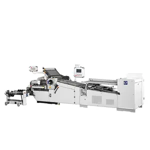 Hxcp Hoge Output Ronde Continue Feeder Papier Vouwen En Rillen Machine Automatische Map Machine