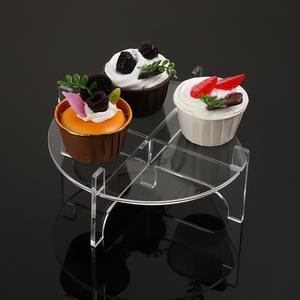 Support de conteneur de bar transfrontalier en acrylique transparent moderne Distributeur de boissons de jus de fruits Vase Support à gâteaux pour assiette de fruits - Product Image 1