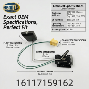 Pièces automobiles HEMILA compatibles avec BMW E90 OE : 16117285450 Capteur de niveau de carburant droit Jauge de carburant Indicateur de niveau de carburant Flotteur de jauge de carburant - Product Image 2