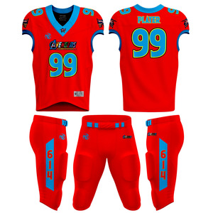 Concevez votre propre uniforme de football américain personnalisé, fabriqué dans les meilleurs matériaux, vêtements d'équipe de qualité supérieure, uniforme de football américain. - Product Image 1