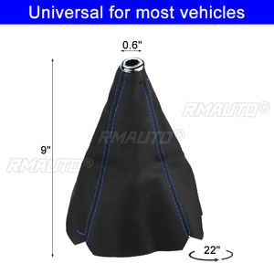Universal PU Leather Gear Shift Collars Shift Lever Knob <b>Boot</b> <b>Cover</b> Car Manual Gear Shift Knob Gaiter <b>Boot</b> Dust <b>Cover</b> - Product Image 6